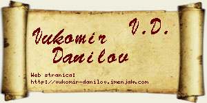 Vukomir Danilov vizit kartica